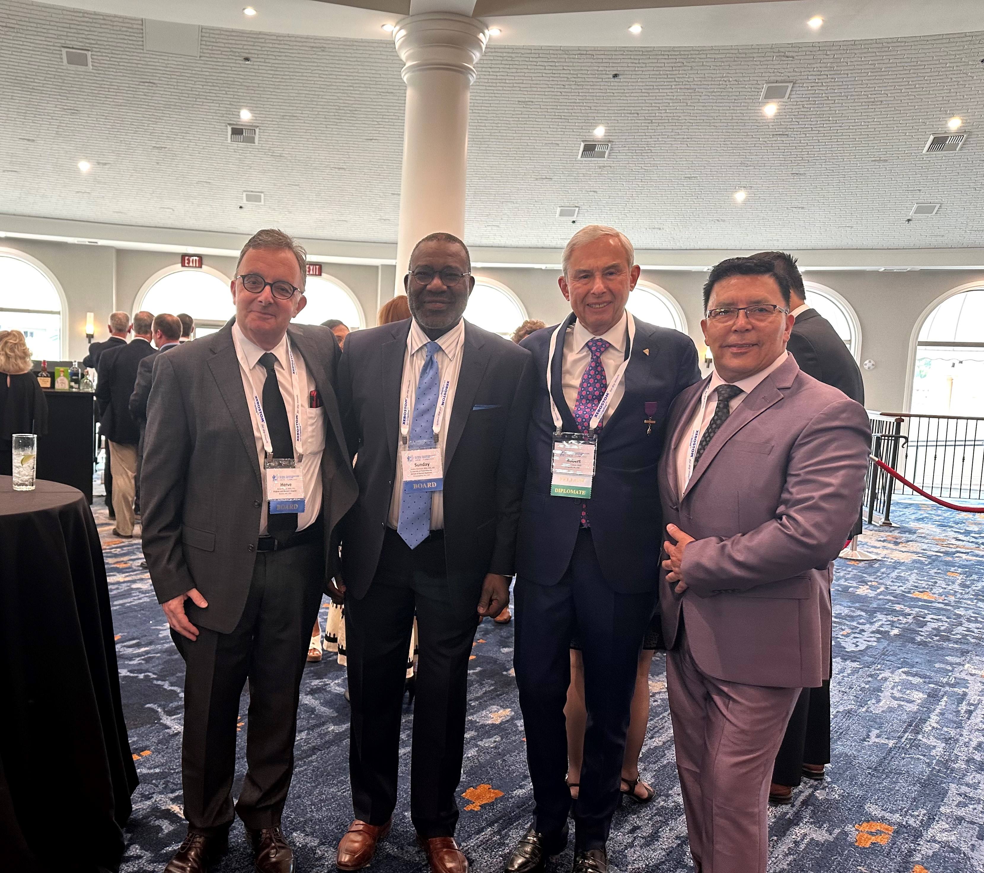 From left to right: Drs. Herve Sroussi, Sunday Akintoye, Robert Eskow, and Juan Bugueno