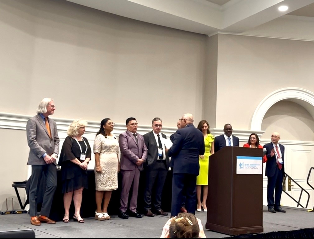 Dr. Martin Tyler, taking the oath to the Executive Committee 2025-2026