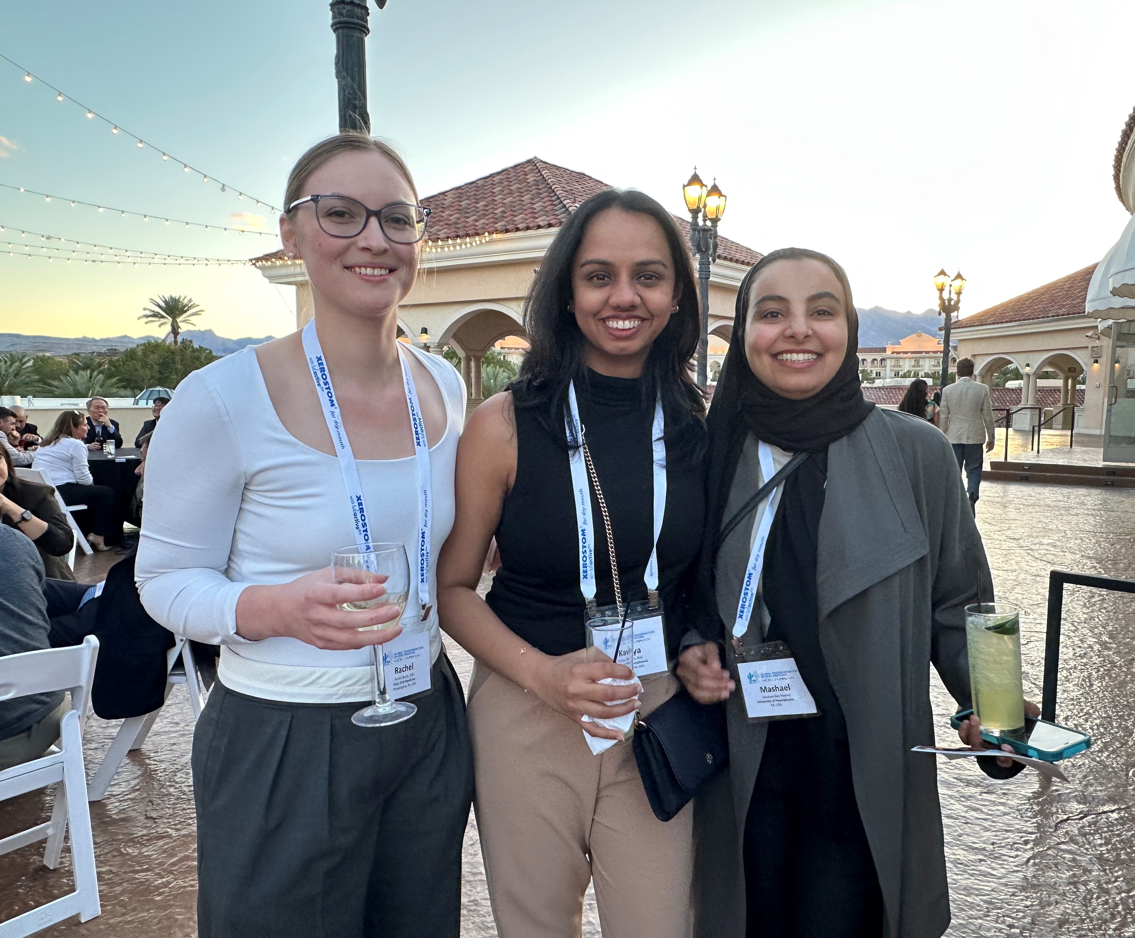 From left to right: Drs. Rachel Boice, Kavya Alluri, and Mashael Ben Rashed (University of Pennsylvania, Philadelphia)