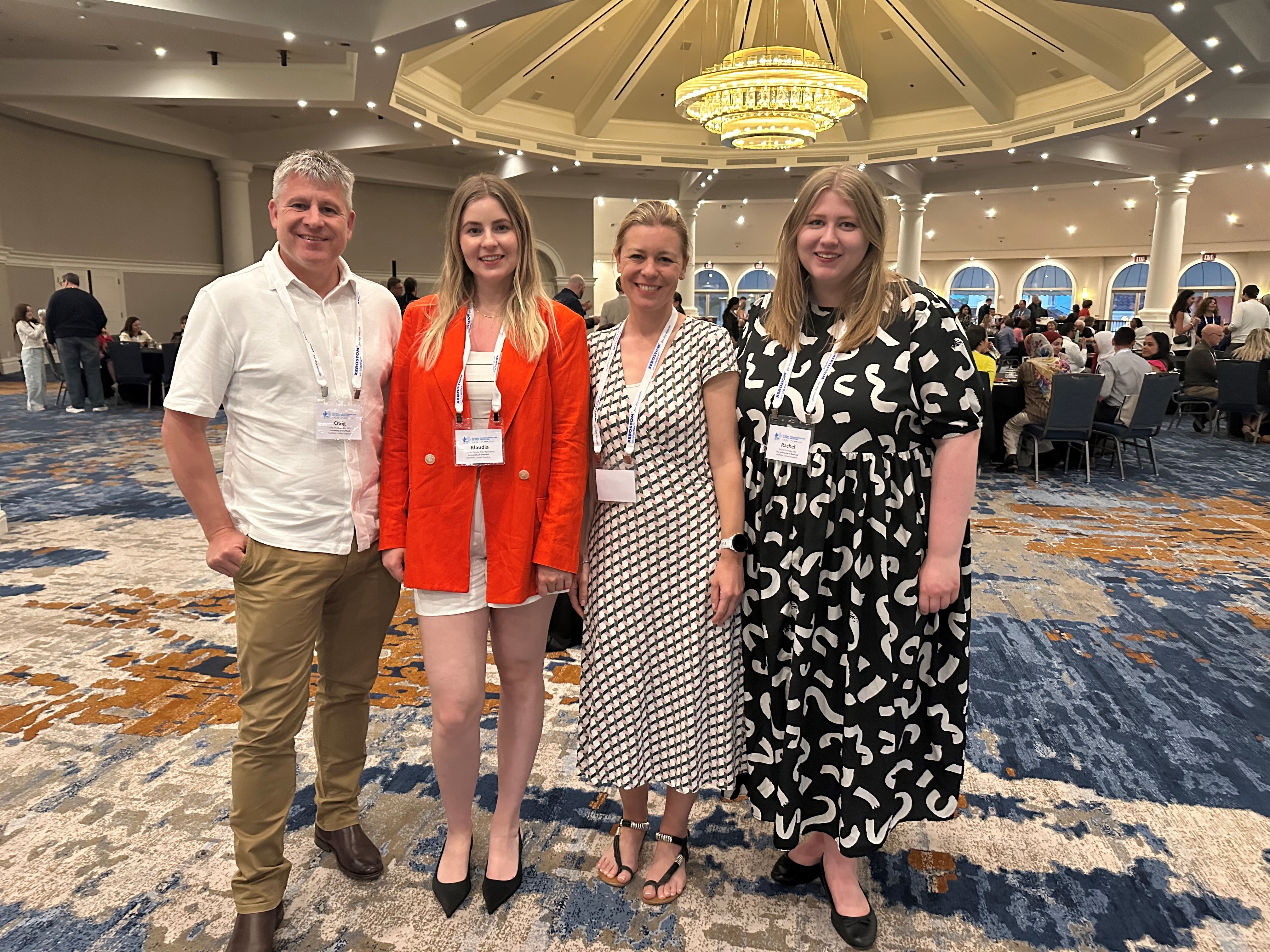 From left to right: Drs. Craig Murdoch, Klaudia Slowik, Hellen Colley, and Rachel Furmidge (University of Sheffield, United Kingdom)